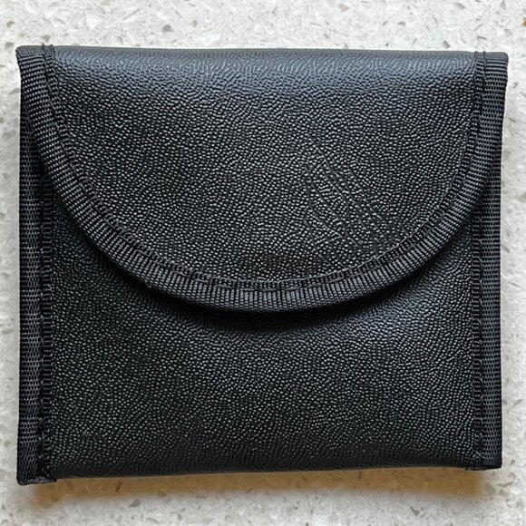 Widex Black Leather Zippered Case Organizer Multiple Compartments & Snap Closure - Picture 6 of 10